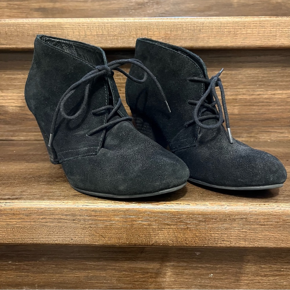 4 For $10 - Aldo Black Suede Lace-up Ankle Booties. Women’s‎ size US 7.5 /EU 8